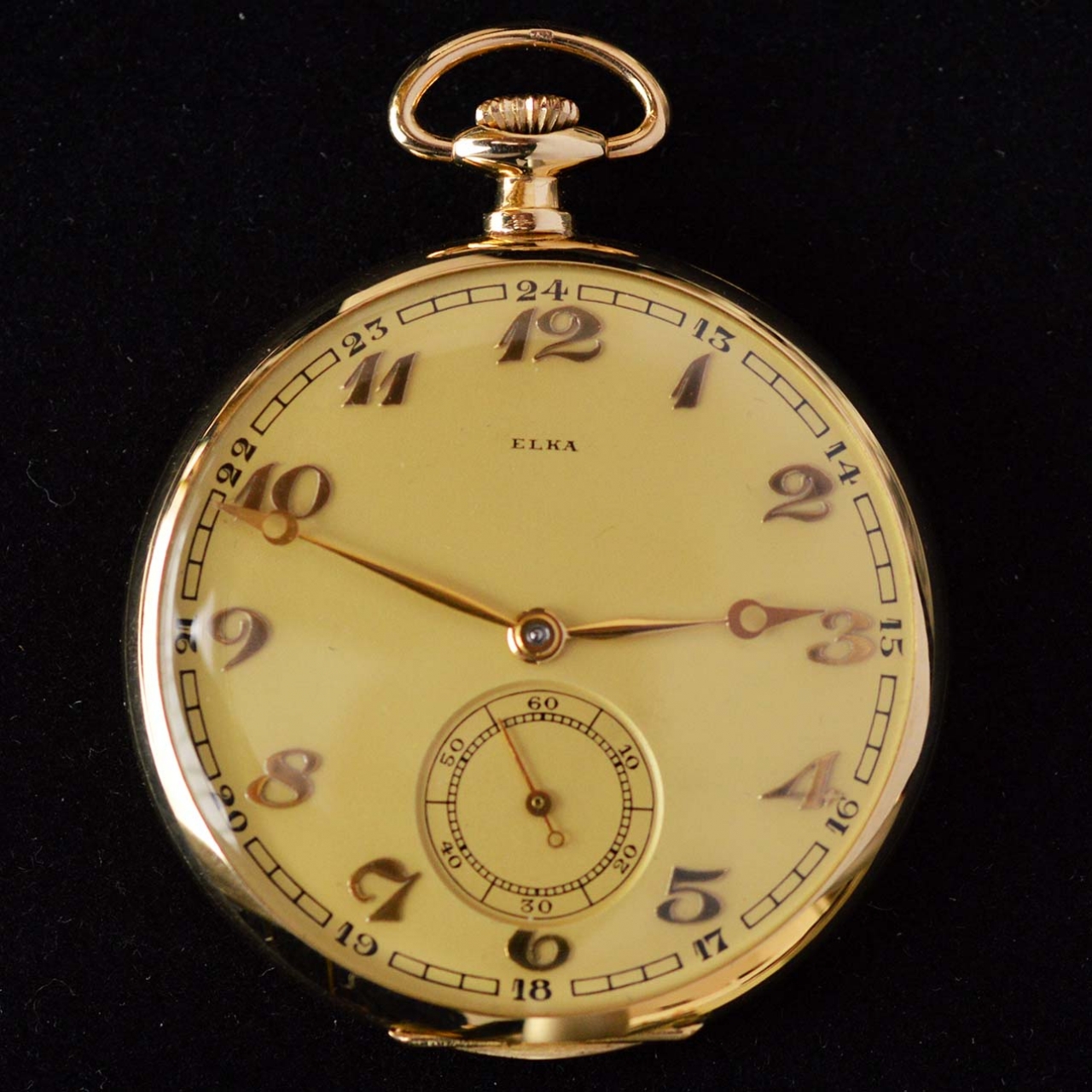 Gouden zakhorloge Elka, nos - Rocks and Clocks