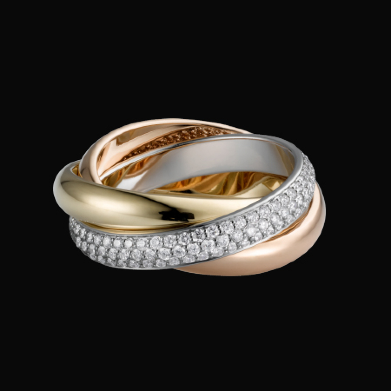 cartier 3 kleuren ring