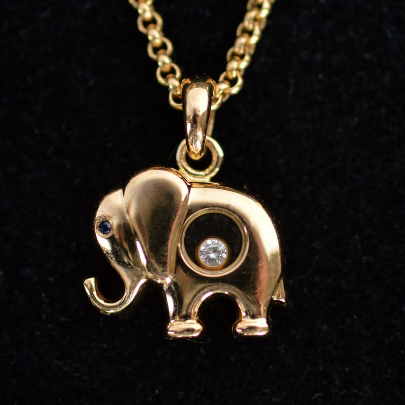 chopard-happy-diamond-collier-olifant-hanger
