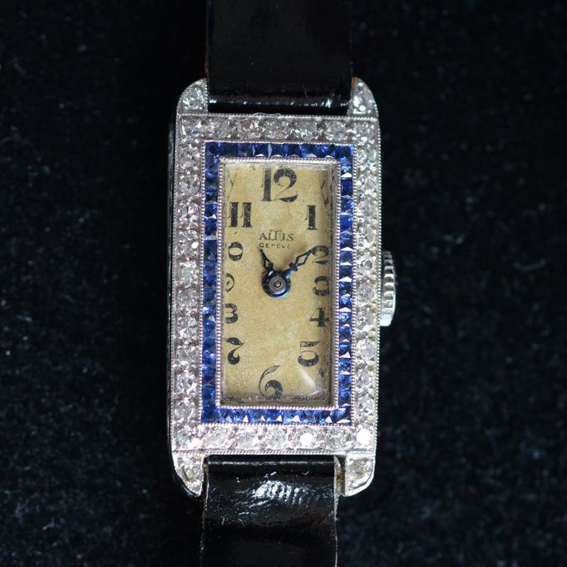 platina-gouden-art-deco-geometrisch-dames-pols-horloge