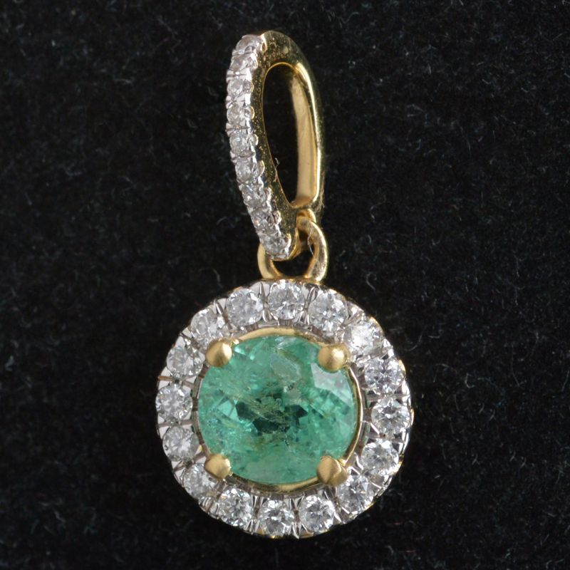 18-karaat-geel-goud-ronde-halo-cluster-hanger-paraiba-toermalijn-natuurlijke-kimberly-gecertificeerde-natuurlijke-diamant