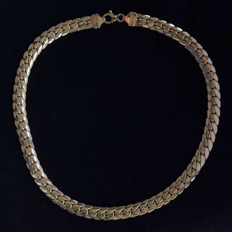 moderne-grote-18-karaat-geel-gouden-gourmet-cuban-collier