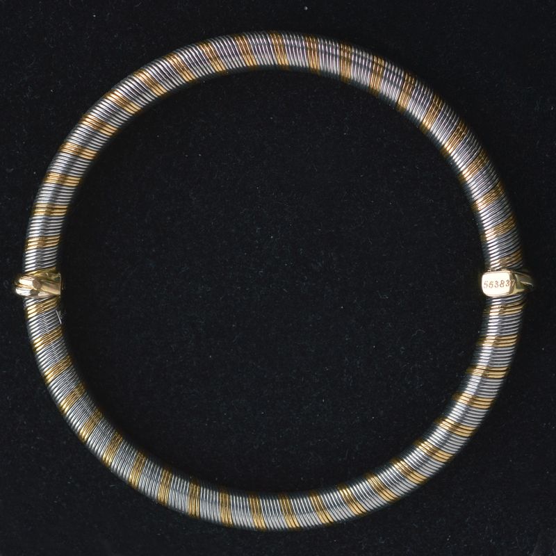 1885-staal-gouden-cartier-armband-met-doos-en-papieren