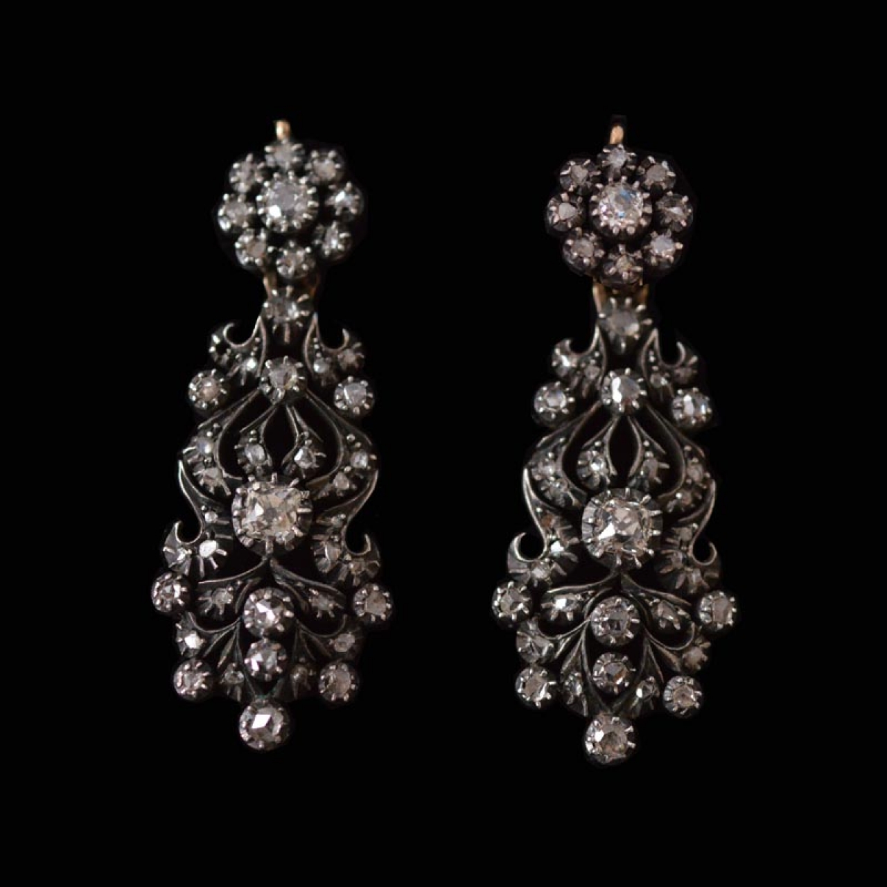 vintage-antieke-roosdiamanten-oorhangers