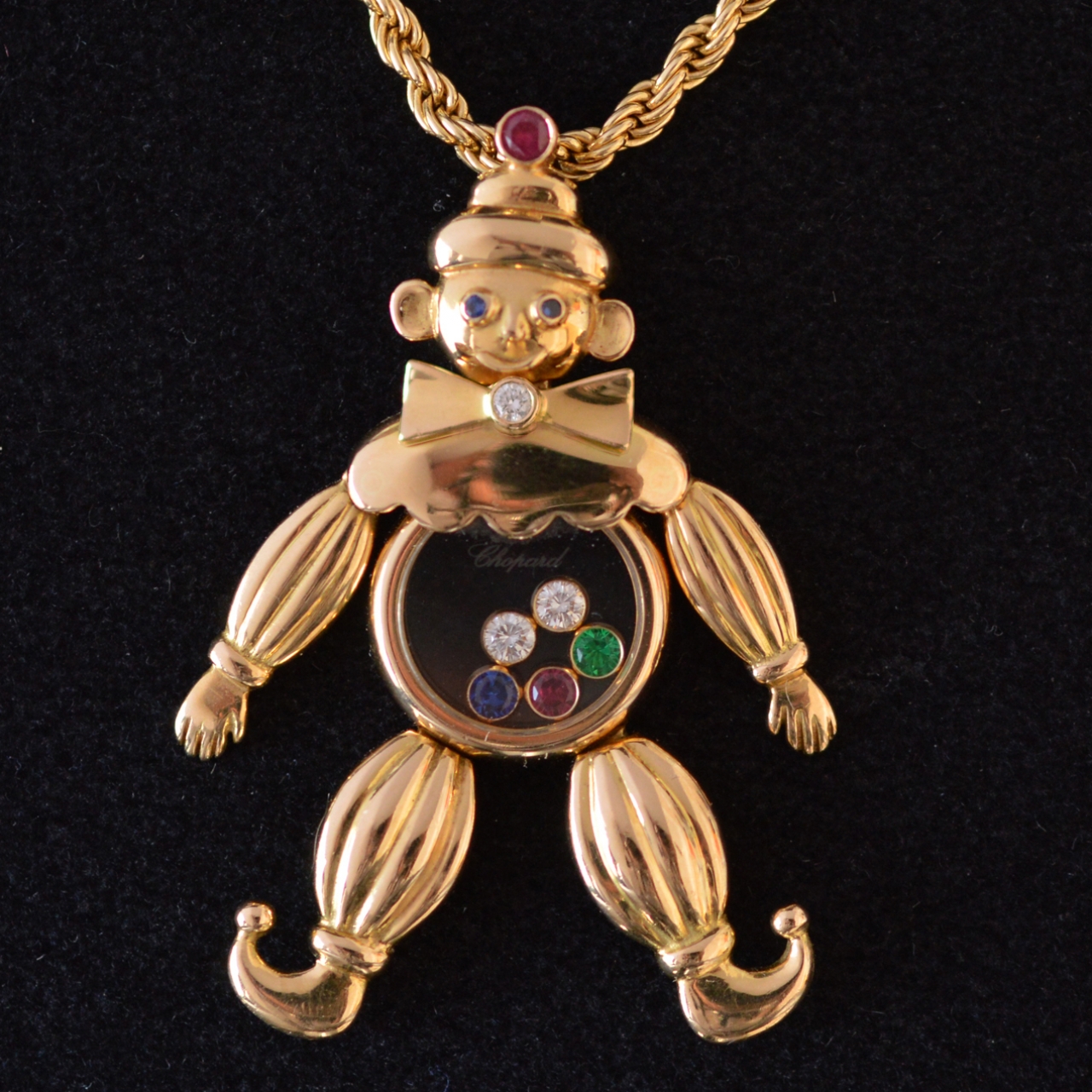 chopard-18k-happy-diamonds-clown-hanger-collier