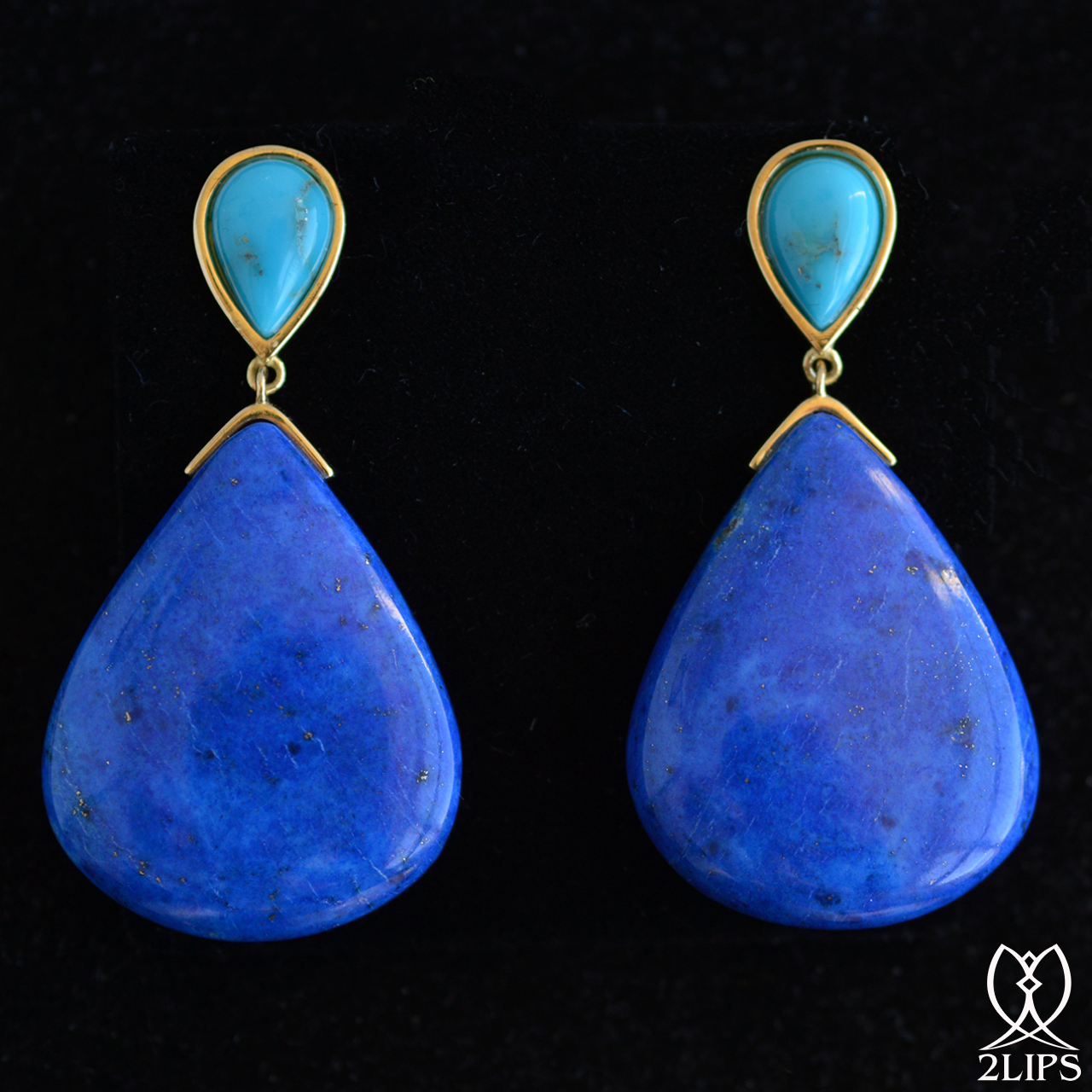 18k-goud-2lips-colours-oorbellen-lapis-lazuli-turkoois-designer-david-aardewerk