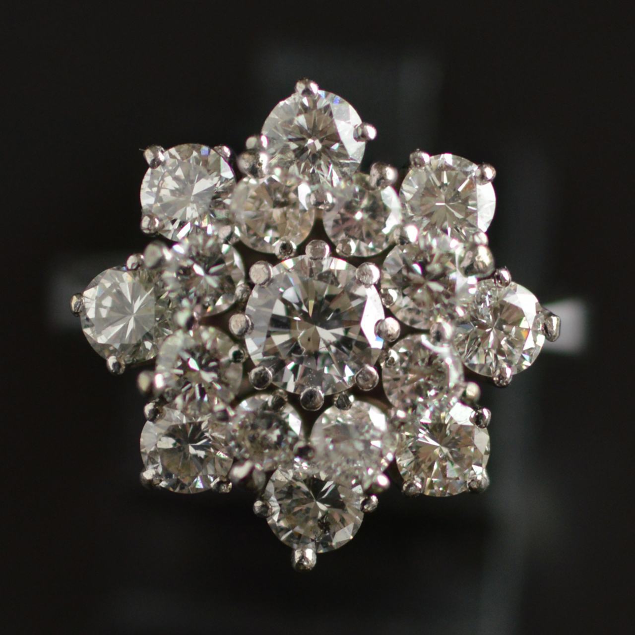 60er-jaren-briljant-diamanten-cluster-ring