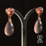 18k-goud-2lips-colours-oorbellen-natuurlijke-ongeverfde-agaat-roze-toermalijn-designer-david-aardewerk-juwelier