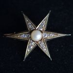 antieke-ster-broche-diamant-parel