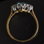 18-karaat-goud-blauwe-zirkoon-diamanten-verlovingsring-trilogiering