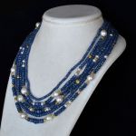 blauw-saffier-goud-kralen-akoya-parels-torsade-collier