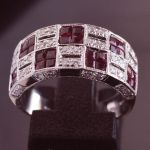 robijn-diamanten-dambord-patroon-18k-wit-gouden-ring