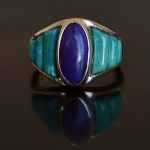 vintage-80er-jaren-design-gesneden-amazoniet-lapis-lazuli-ring-goud