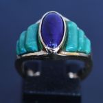 vintage-80er-jaren-design-gesneden-amazoniet-lapis-lazuli-ring-goud