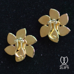 2lips-flower-bloem-tulp-smaragd-oorbellen-oorclip-ontwerper-david-aardewerk-juwelier-18k-goud-keukenhof-dutch