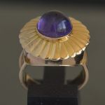 18-karaat-goud-retro-stijl-amethist-ring-40er-jaren