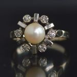 vintage-akoya-parel-achtkant-geslepen-diamant-ring