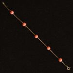 18-karaat-goud-bloedkoraal-armband
