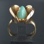 bent-gabrielsen-pedersen-70er-jaren-vintage-deense-gouden-design-ring-calcedoon