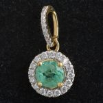 18-karaat-geel-goud-ronde-halo-cluster-hanger-paraiba-toermalijn-natuurlijke-kimberly-gecertificeerde-natuurlijke-diamant