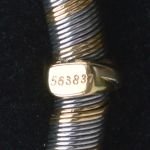 1885-staal-gouden-cartier-armband-met-doos-en-papieren