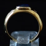 saffier-en-diamant-ring