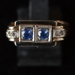 40er-jaren-rose-goud-platina-natuurlijke-saffier-retro-ring