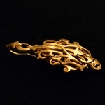 monogram-hanger-letter-ontwerp-kalligrafie-antiek-gouden-medaillon