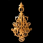 monogram-hanger-letter-ontwerp-kalligrafie-antiek-gouden-medaillon