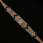 18k-goud-platina-art-deco-armband-saffier-diamant
