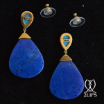 18k-goud-2lips-colours-oorbellen-lapis-lazuli-turkoois-designer-david-aardewerk