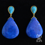 18k-goud-2lips-colours-oorbellen-lapis-lazuli-turkoois-designer-david-aardewerk