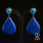 18k-goud-2lips-colours-oorbellen-lapis-lazuli-turkoois-designer-david-aardewerk